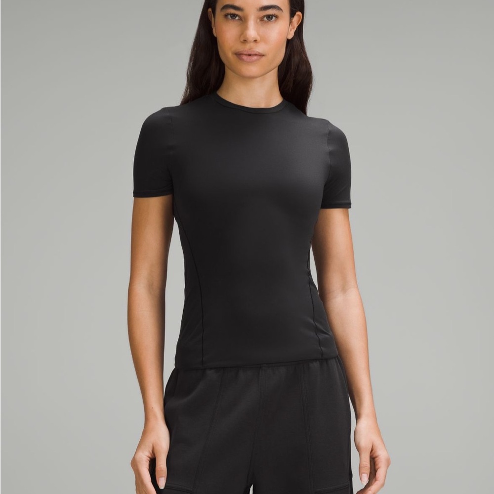 Lululemon Wundermost Ultra-soft Nulu Hip-length Crewneck Shirt